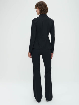 Pantaloni Eliya easy wear flair Maglia tecnica | Nero