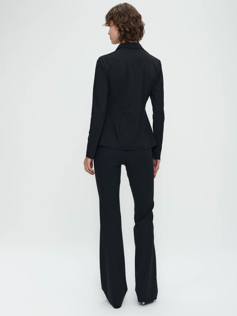 Pantaloni Eliya easy wear flair Maglia tecnica | Nero
