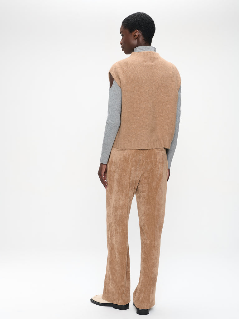 Alpaca Vest H24179 | Camel