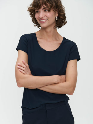 T-shirt Sara easy wear Maglia Tecnica | Blu