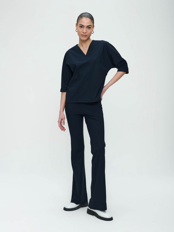 Pantaloni Eliya easy wear flair Maglia tecnica | Blu