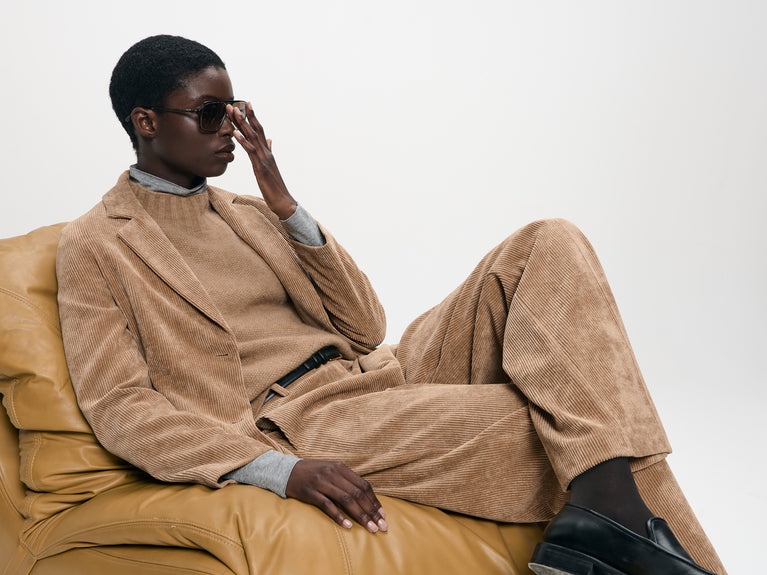 Velvet jeans blazer | Ohra