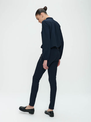 Pantaloni Anna - Maglia tecnica skinny fit | Blu