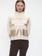 Pullover gold print NB2404 | Beige Gold