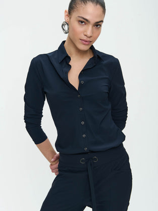 Blusa Betty easy wear Maglia Tecnica | Blu