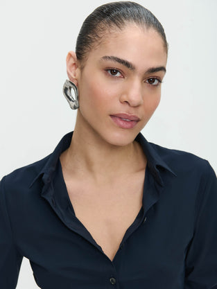 Blusa Betty easy wear Maglia Tecnica | Blu