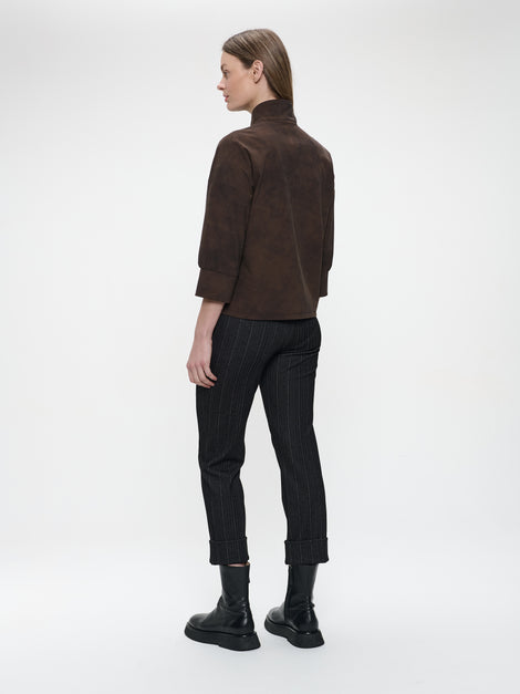 Angelika top technical jersey | Brown