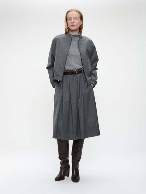 Timy viscose skirt | Dark Grey