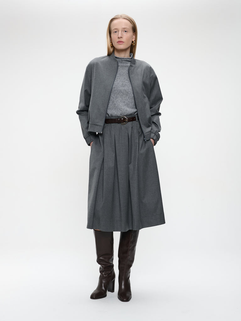 Timy viscose skirt | Dark Grey