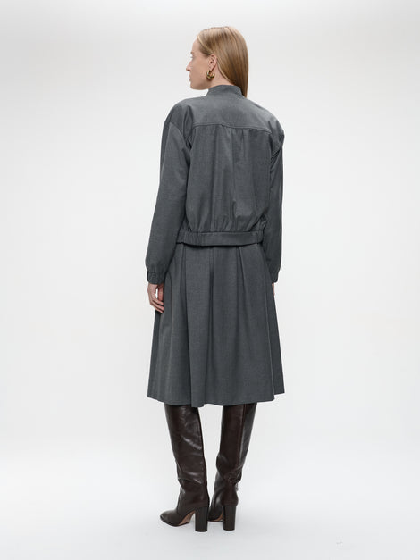Sharon viscose jacket | Dark Grey