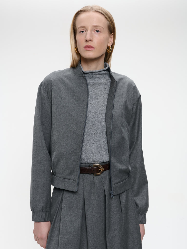Sharon viscose jacket | Dark Grey