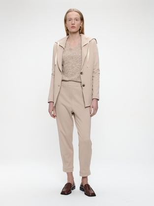 Primo viscose elastane pants | Beige