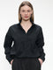 Aneta cotton poplin blouse | Black