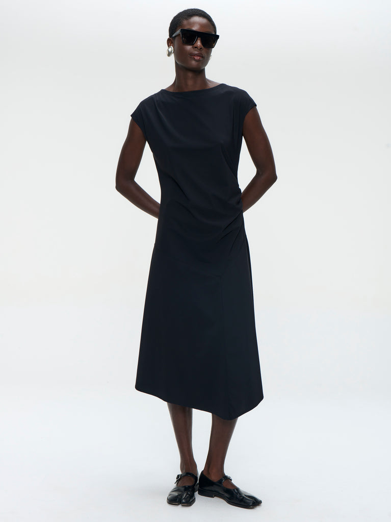 Selin dress technical jersey | Black