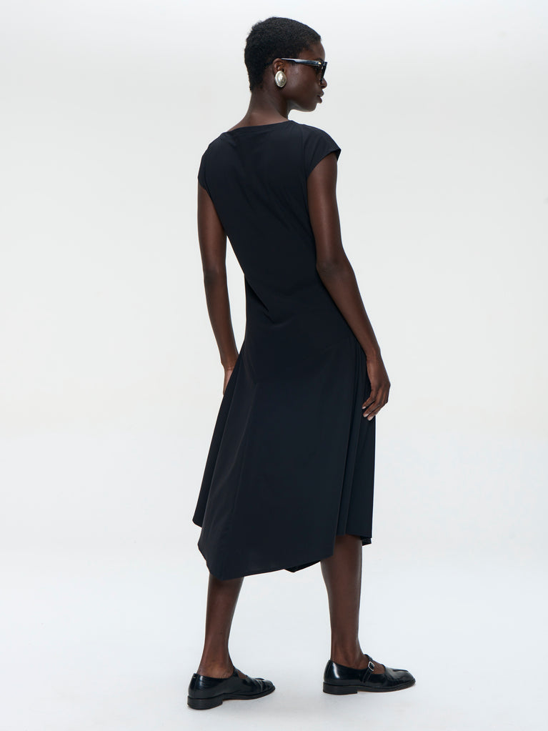 Selin dress technical jersey | Black