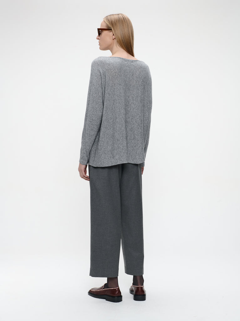Pullover Cashmere blend 2482 | Dark Grey Melange