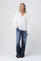 Alen viscose lace blouse | Clound Dancer 2