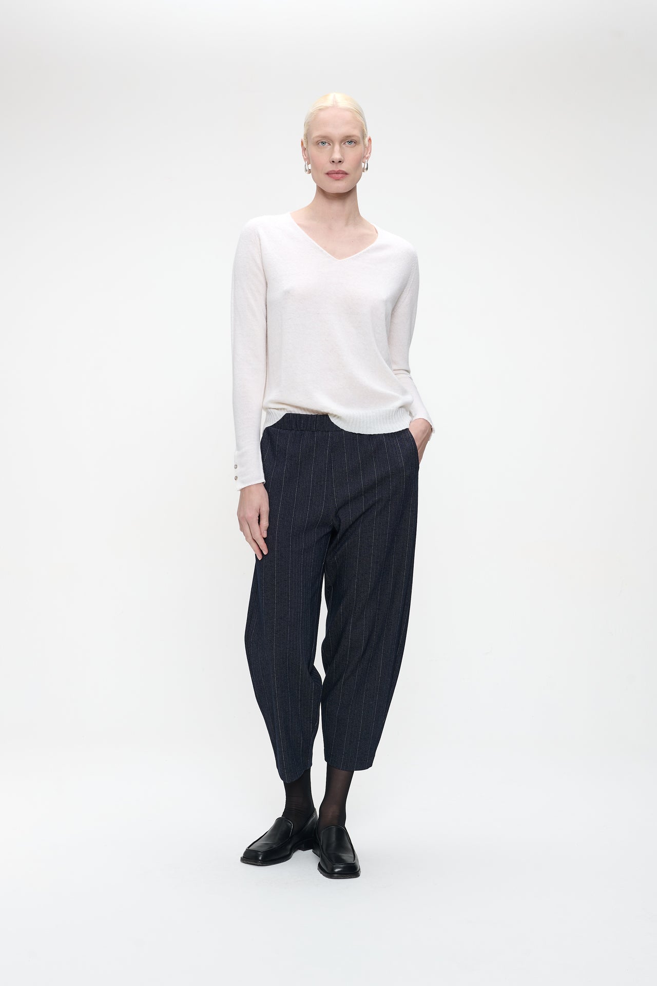 Pullover Cashmere blend 2479 Pullover Cashmere blend 2479 | Ecru