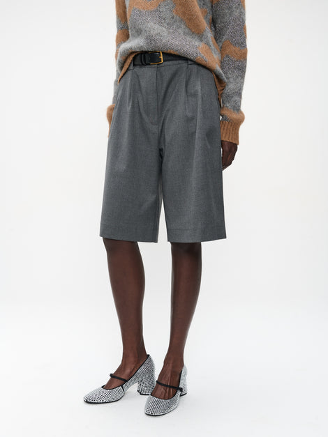 Monna viscose short pants | Dark Grey