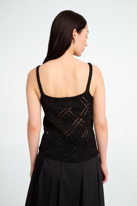 Cotton summer top 9064 | Black