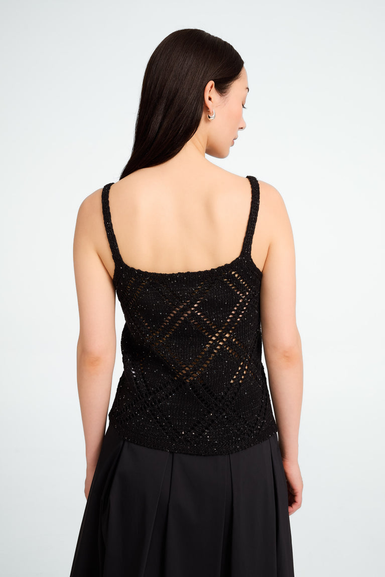 Cotton summer top 9064 | Black