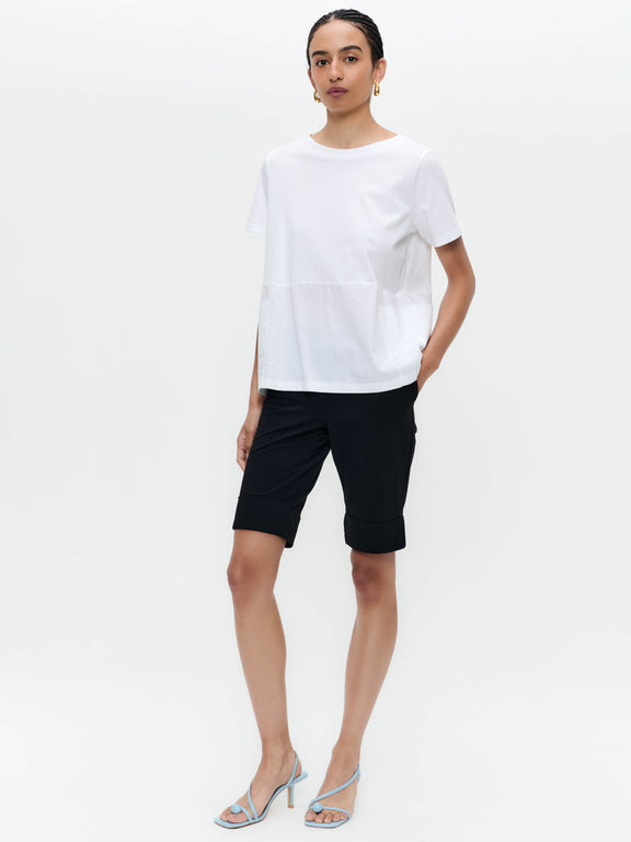 Oversize cotton top T132 | White