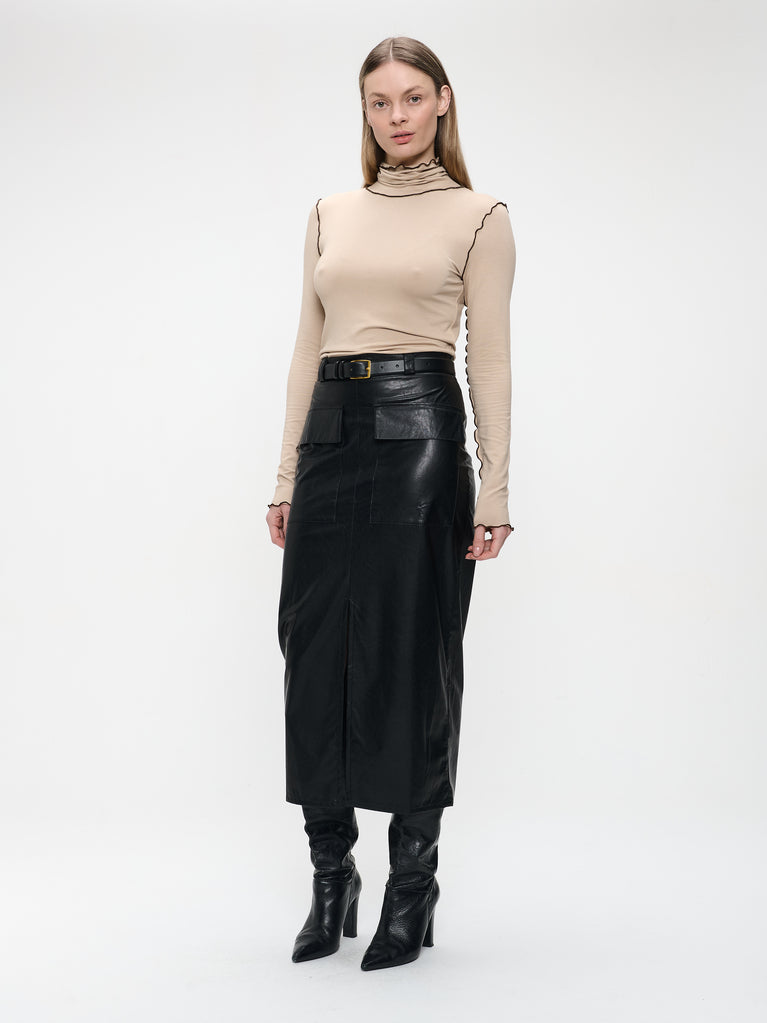 Janice viscose top | Capuccino