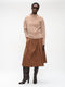Raffaele poplin skirt | Camel