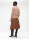 Raffaele poplin skirt | Camel