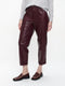 Daphne eco leather pants | Bordo