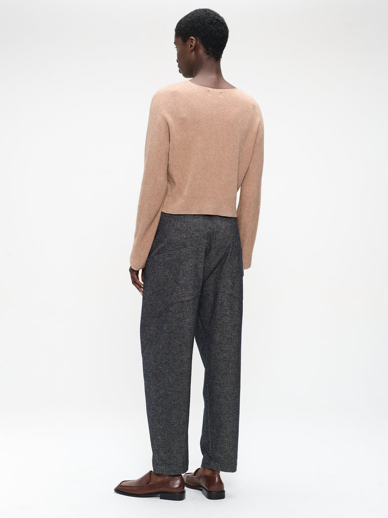 Pullover seamless viscose NB2167 | Beige Melange