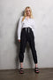 Lori strech technical jersey pants | Black