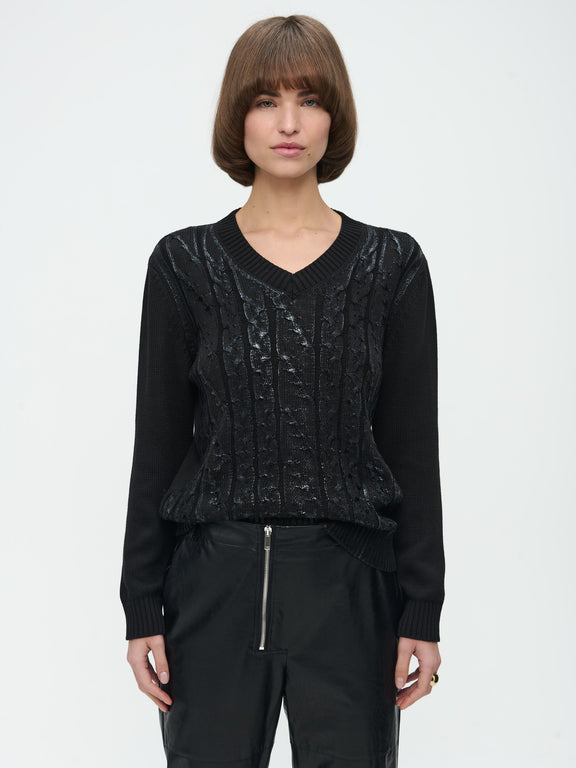 Print Pullover | Black