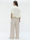 Hamako linnen mix pants | Beige