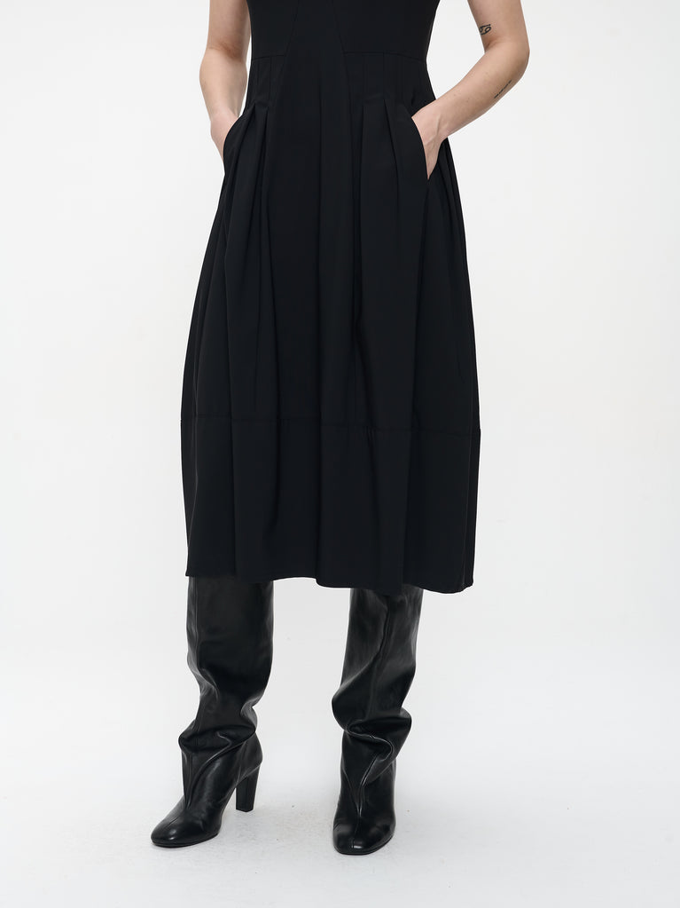 Heide dress technical jersey | Black