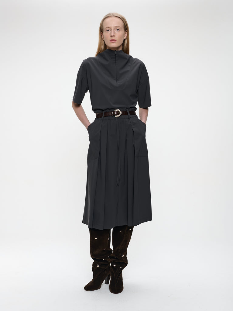 Raffaele skirt technical jersey | Grey