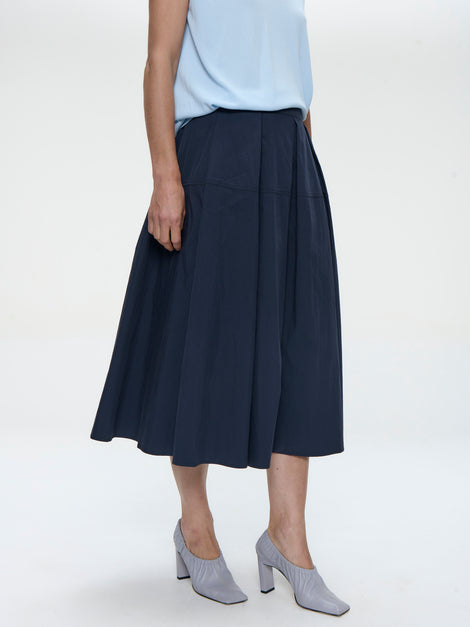 Rini poplin skirt | Dark Blue