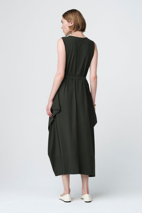 Isabel dress WS technical jersey | Army