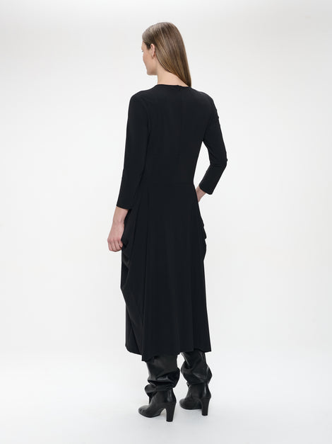 Denise dress technical jersey | Black
