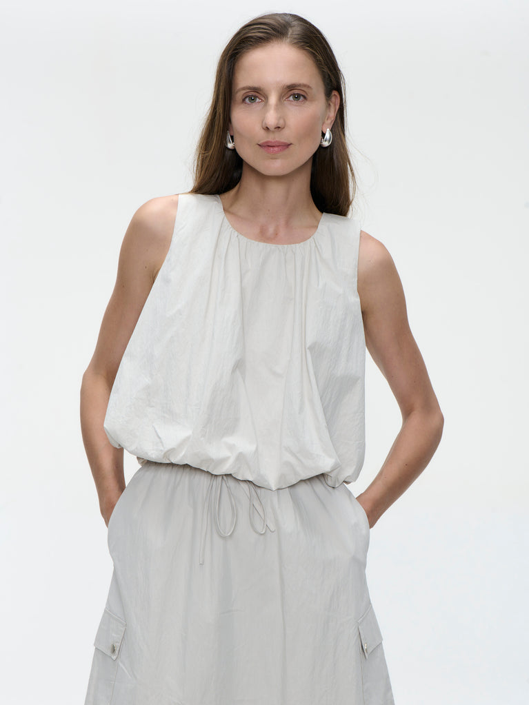 Nori cotton top | Light Grey