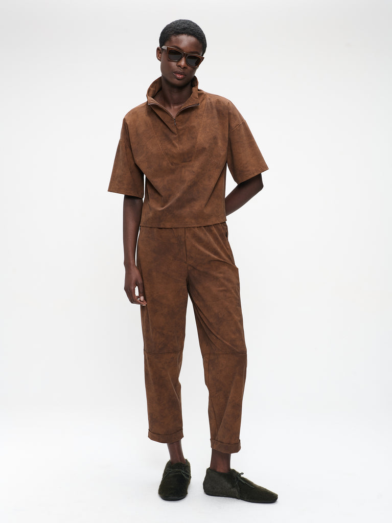 Daphne pants technical jersey | Caramel