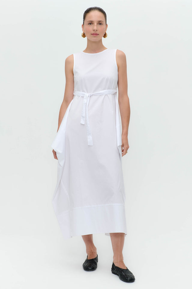Poplin dress T747 Poplin dress T747 | White