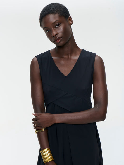 Almi dress technical jersey | Black