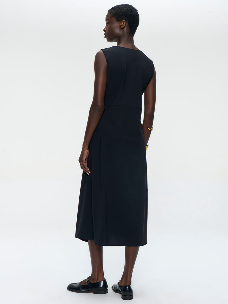 Almi dress technical jersey | Black