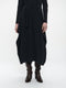 Isabel dress LS technical jersey | Black