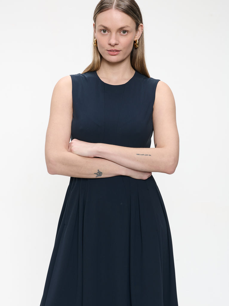 Heide dress technical jersey | Blue