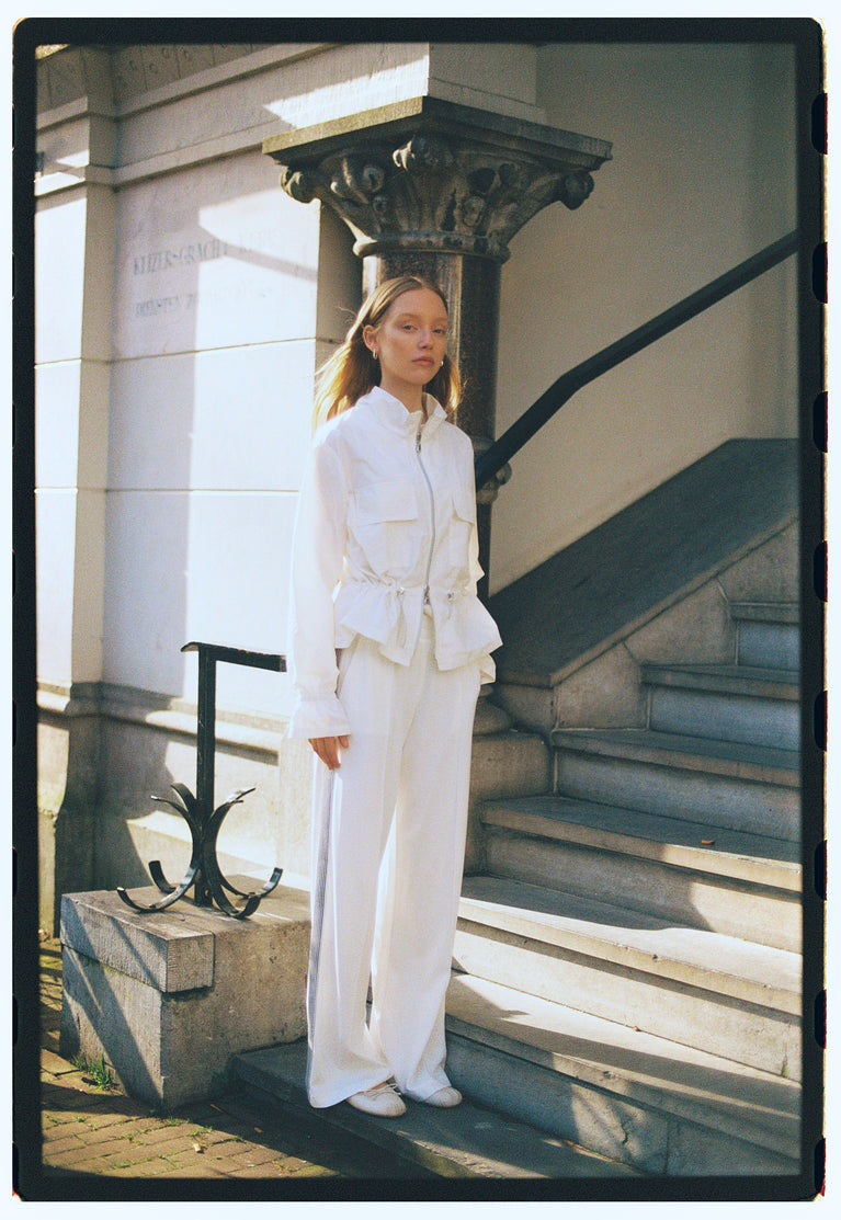 Lucifero pants soft Punto Milano jersay | Panna