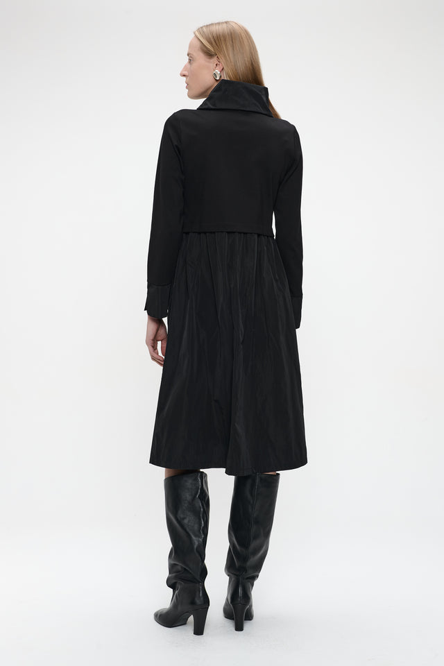 Dress mix cotton taffeta 176l Dress mix cotton taffeta 176l | Black