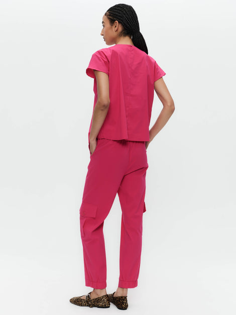 Sesamo poplin pants | Fuxia
