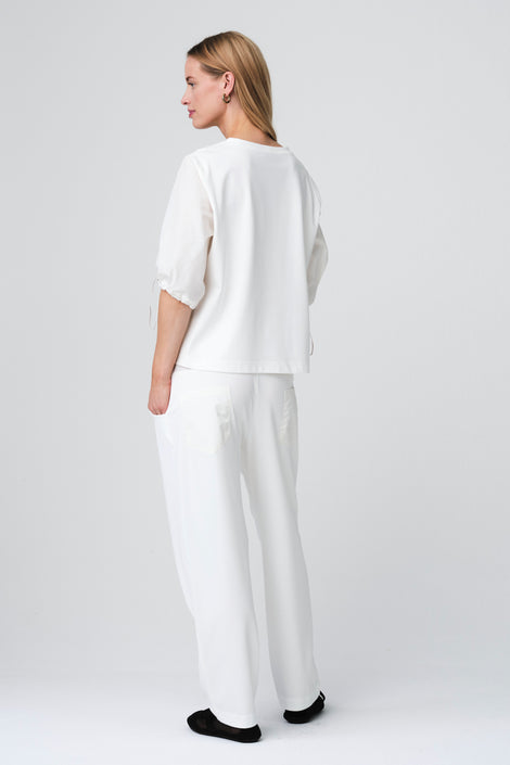 Jordi pants soft Punto Milano jersay | Off White